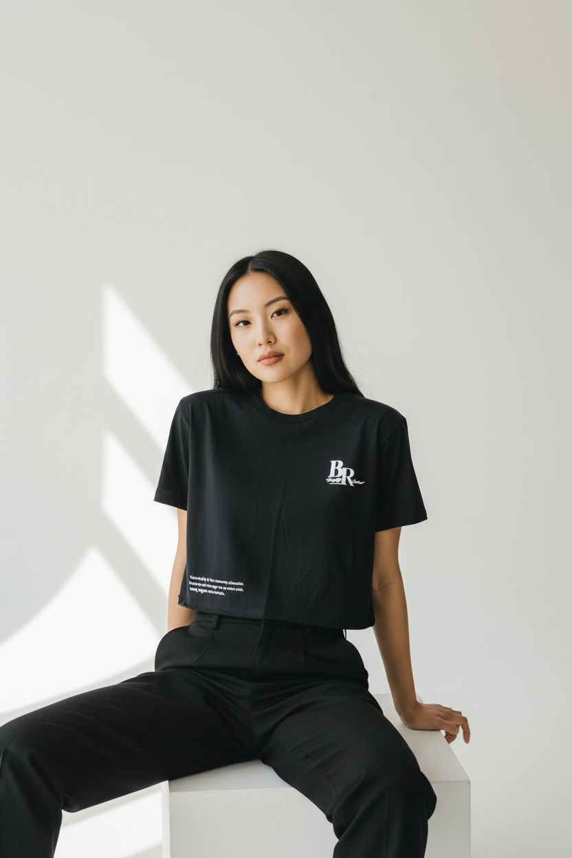 LA woman crop tank top