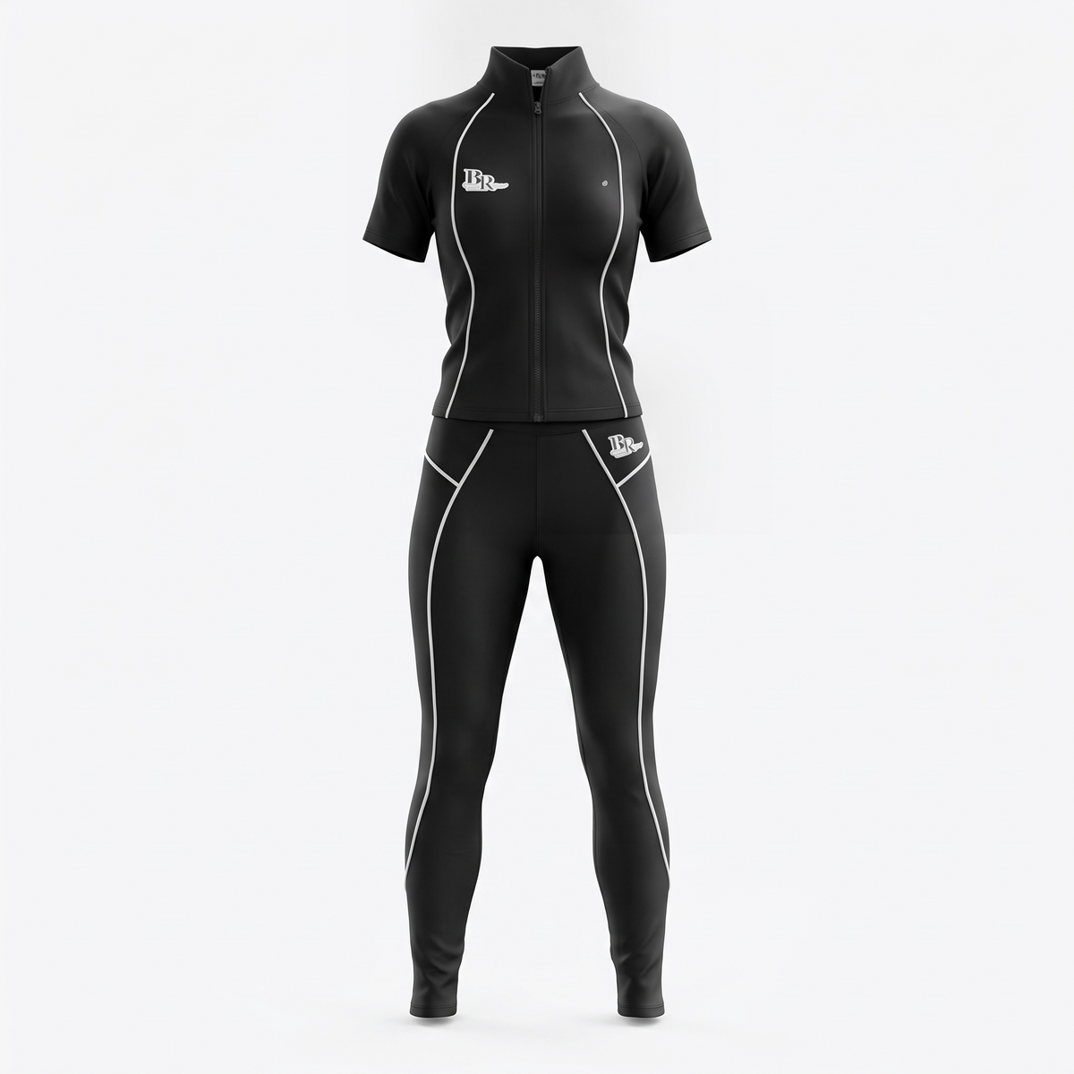 Two piece short sleeve activewear